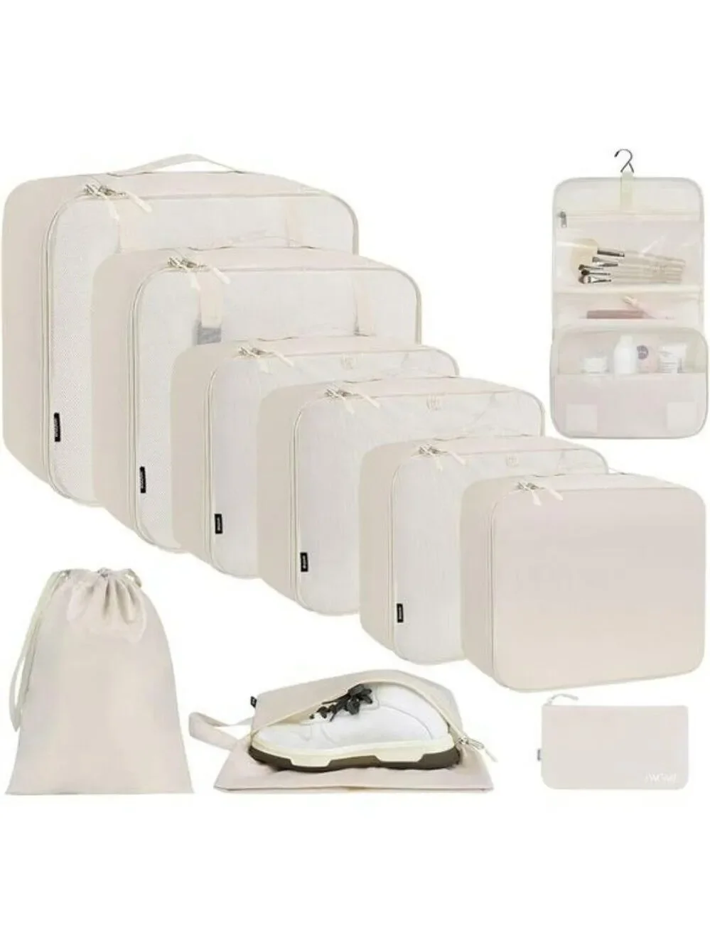 Travel Packing Cubes Set Luggage Organizer Bags for Suitcase Carry On Trip